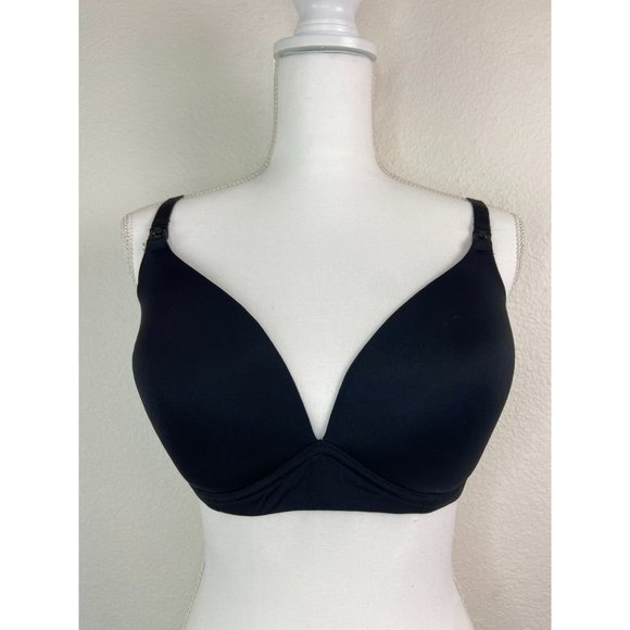 Motherhood maternity‎ women's 34DDD black wireless lightly lined nursing bra - Picture 1 of 5